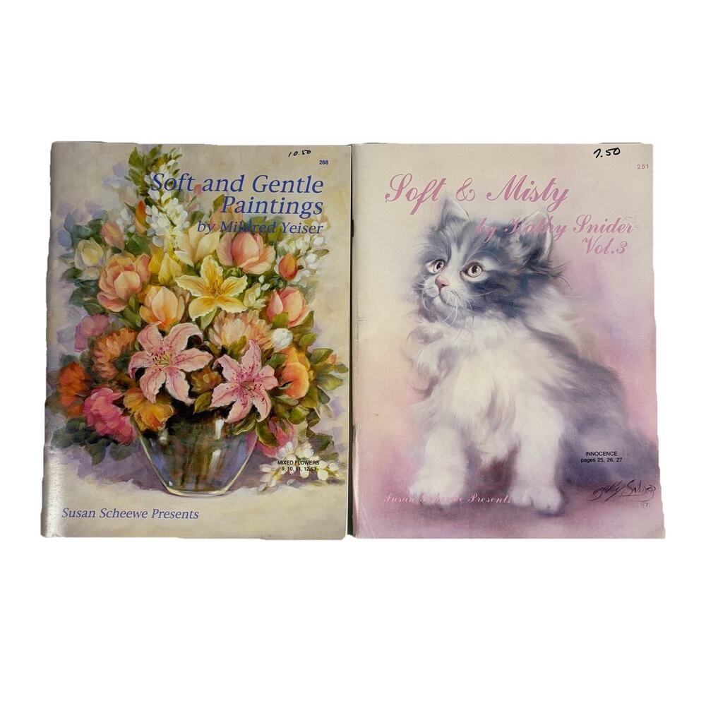 VTG Soft & Misty Vol 3 Snider Soft & Gentle Yeiser Painting Instruction Book Lot